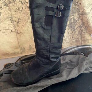 20% OFF! KEEN Orla Black Knee High Lined Leather Boots - Womens US 7.5 EU38